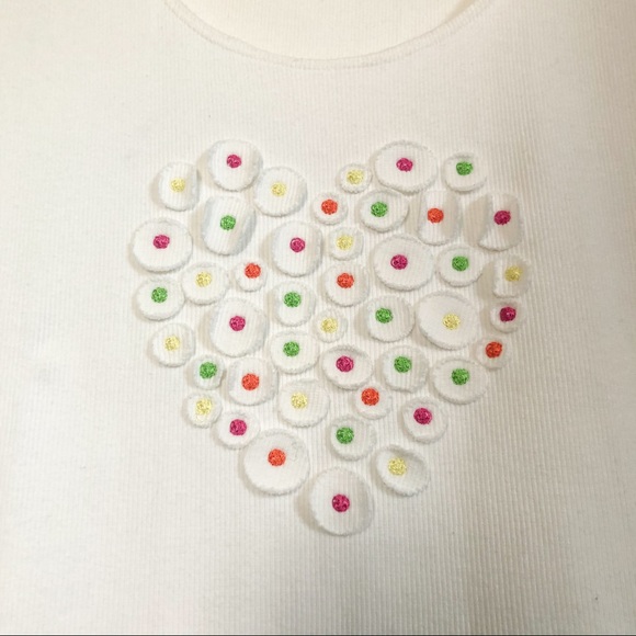 moschino | neon heart tank top us 10 - Picture 3 of 4